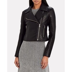 MCQ Alexander McQueen Motoya Leather Biker Jacket - Size 8 (FR40) - Brand New